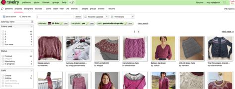 ravelry homepage.